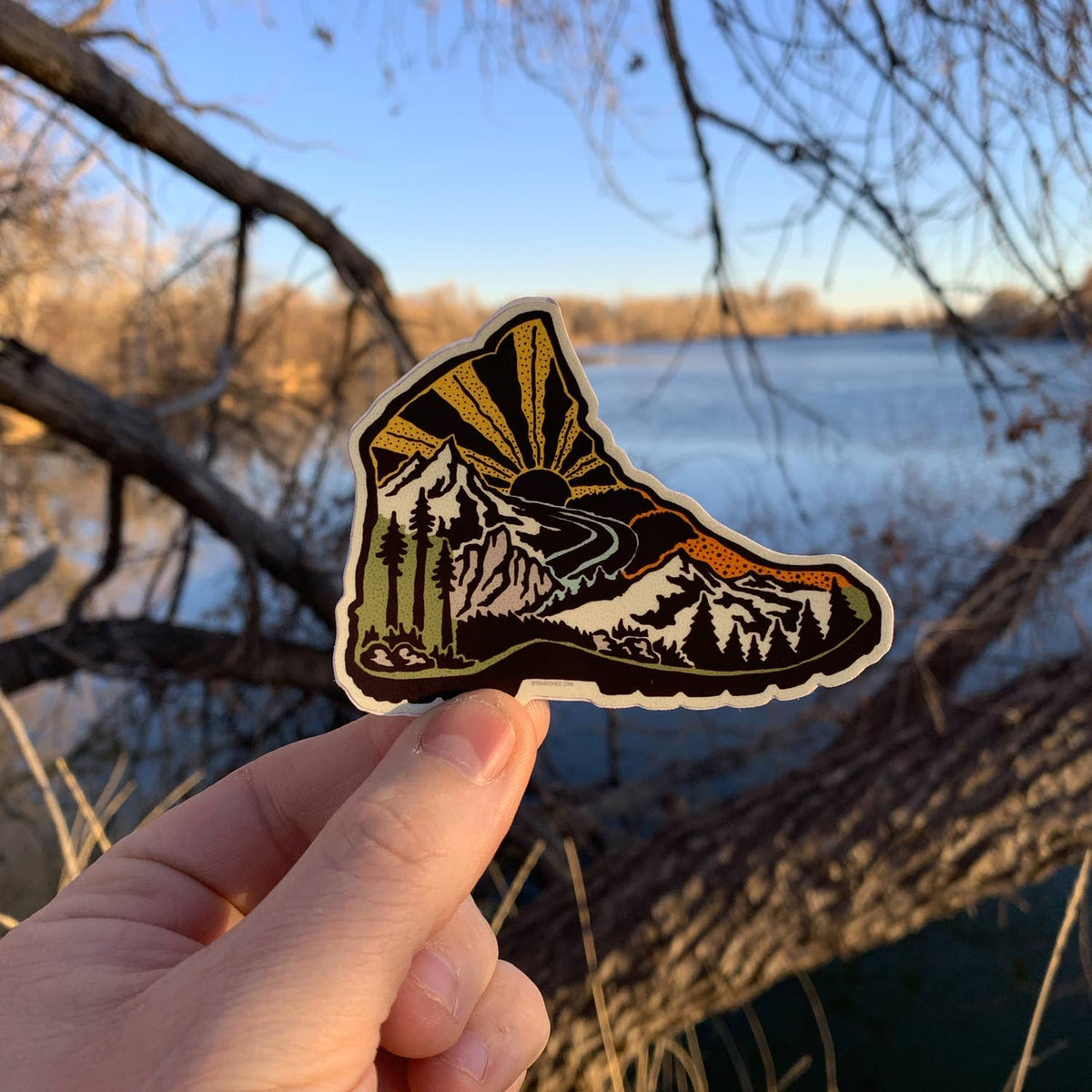 Hiking Boot Sticker
