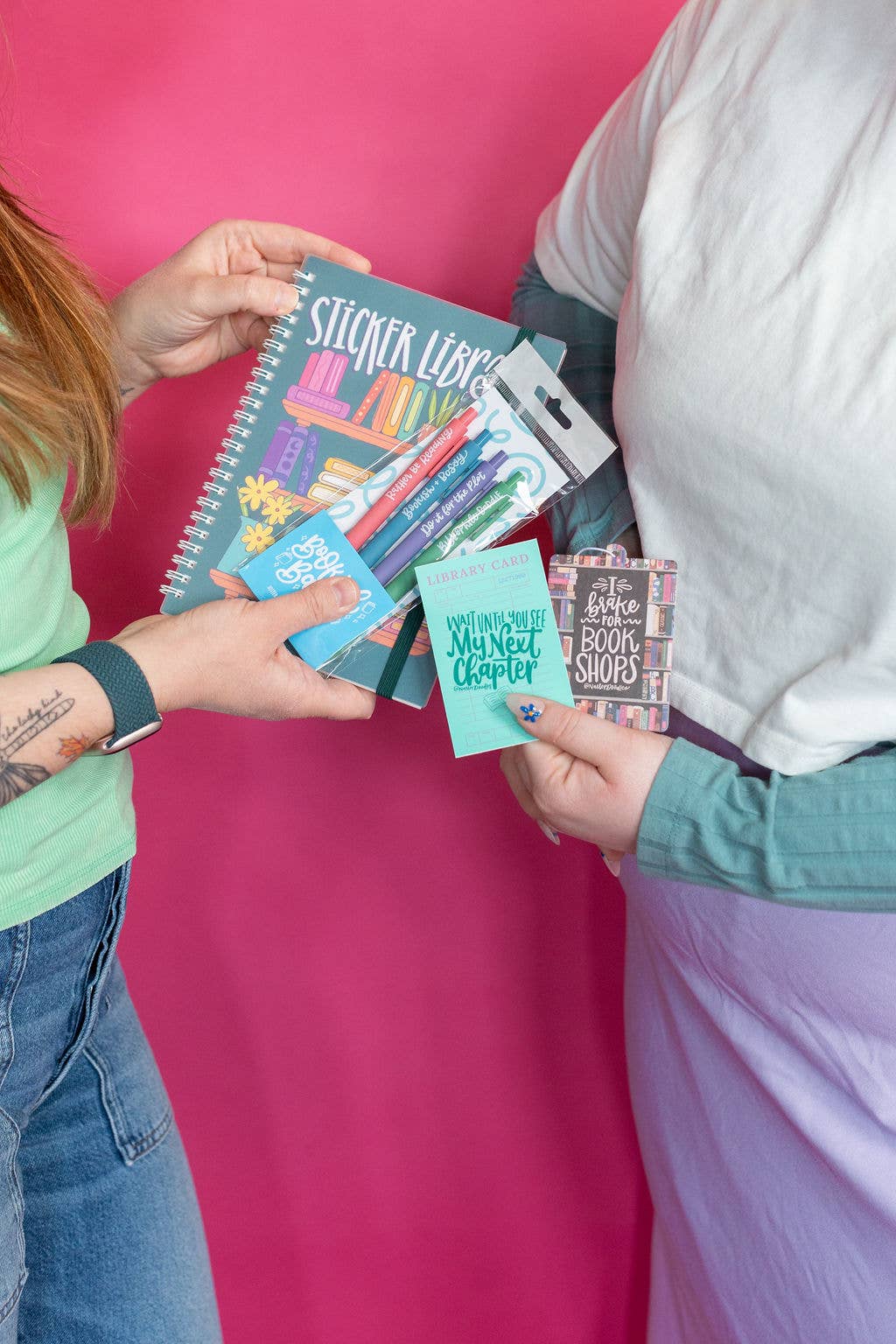 Bookish Babe Reading Jotter Colored Gel Pen Gift Set