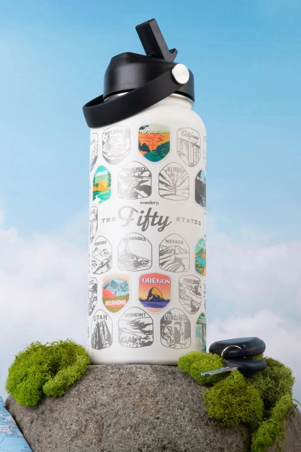 Fifty States Bucket List Bottle - 32oz