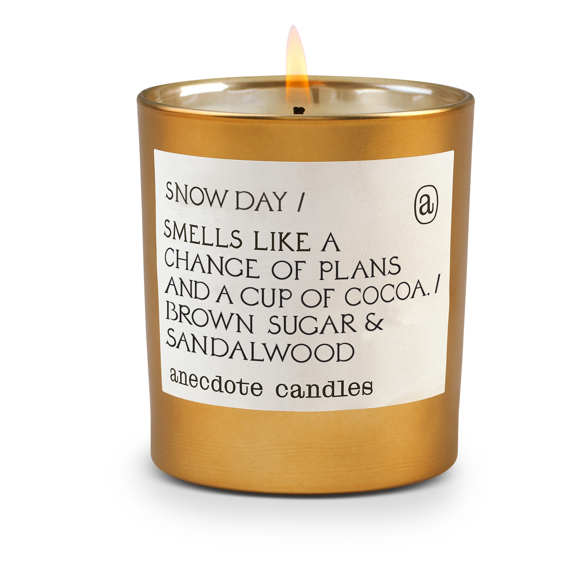 Snow Day (Brown Sugar & Sandalwood) Gold Tumbler Candle