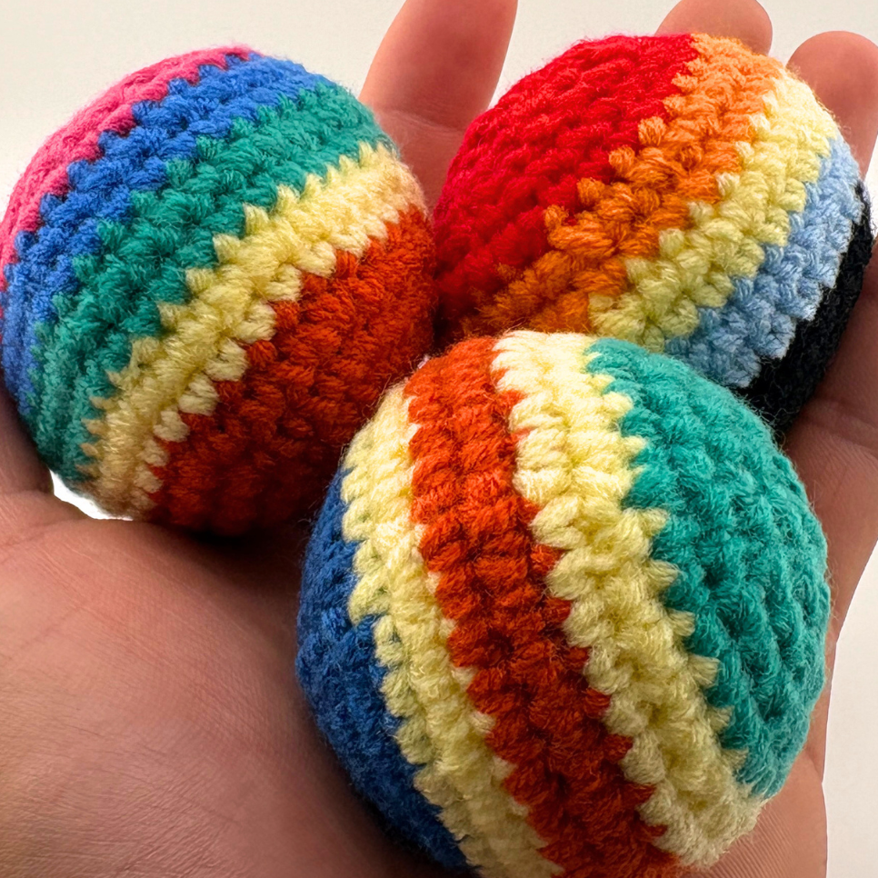 Crocheted Hacky Sack Footbags