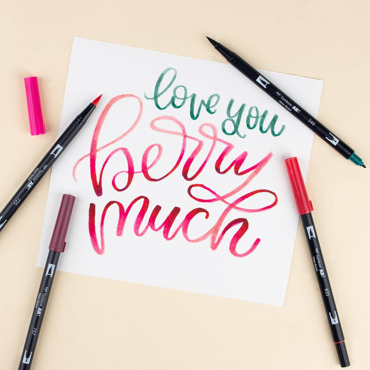 Dual Brush Pen Art Markers – Very Berry