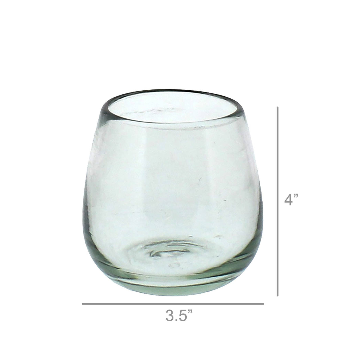 Cantina Recycled Glass Stemless Wine Glass