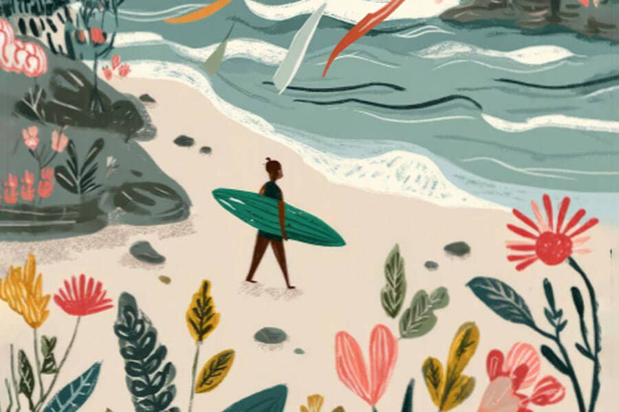 Sunrise Beach Surf Micro Puzzle