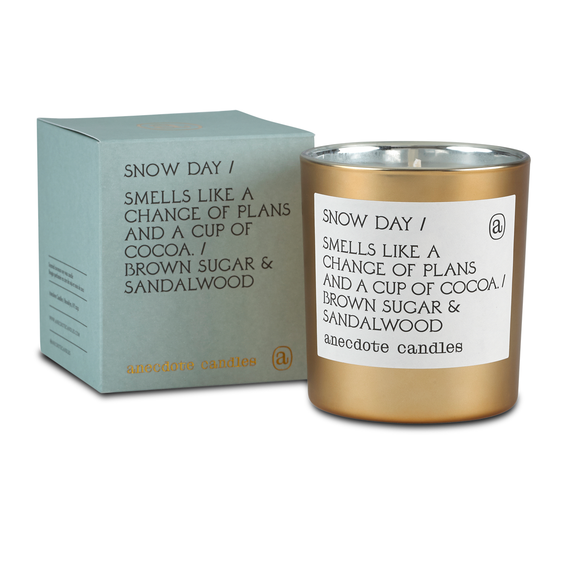 Snow Day (Brown Sugar & Sandalwood) Gold Tumbler Candle