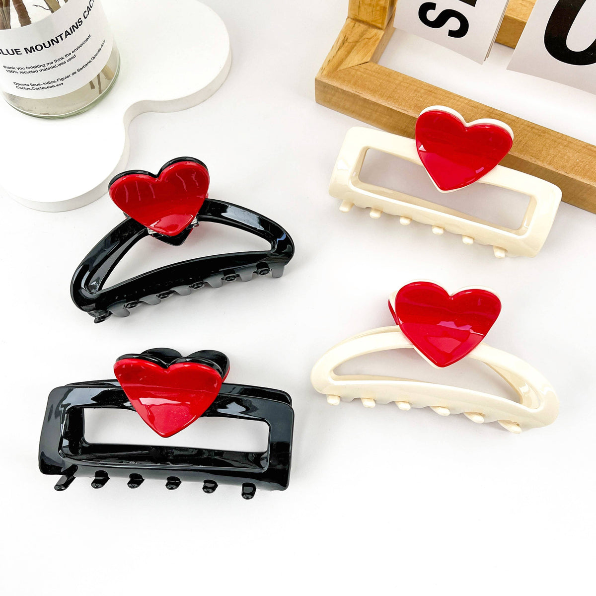 Heart-Shaped Love Hair Claw Clip