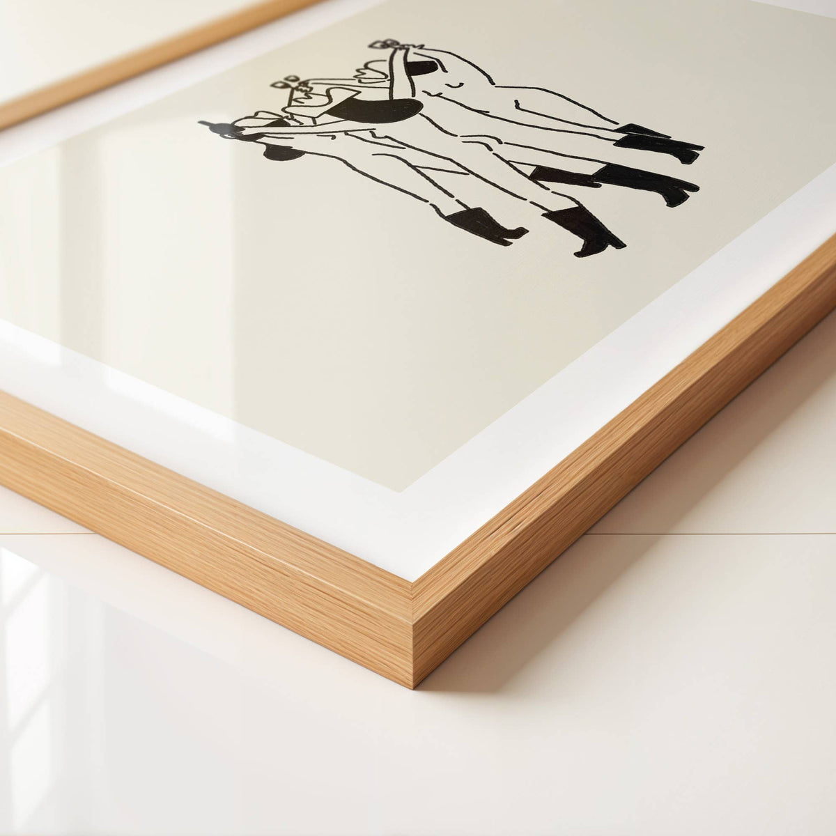 "Socialite" Social Drinker Minimal Western Wine Art Print