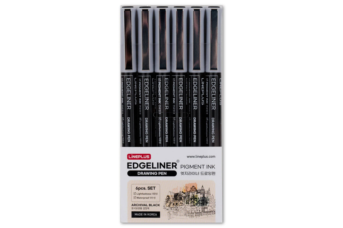 Edgeliner Pigment Pens - Set of 6