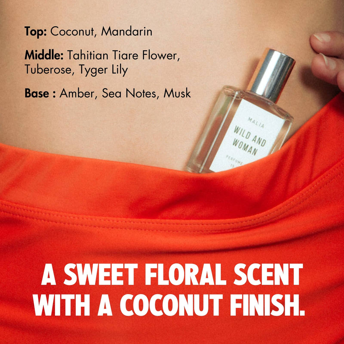 Malia Perfume Oil - The Island Girl - Coconut Perfume
