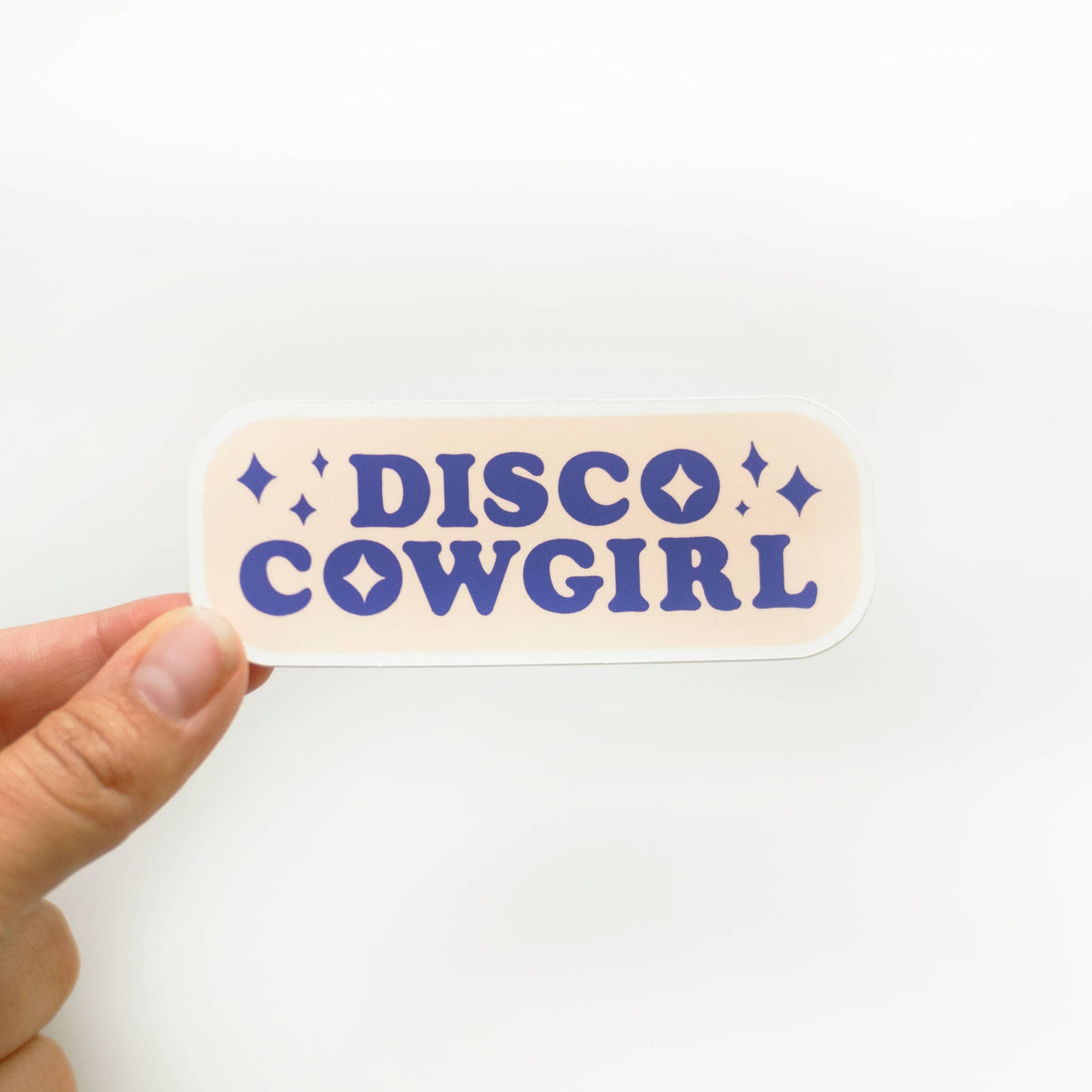 Disco Cowgirl Vinyl Sticker