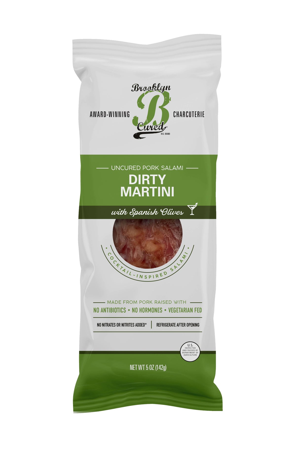 Dirty Martini Salami with Spanish Olives
