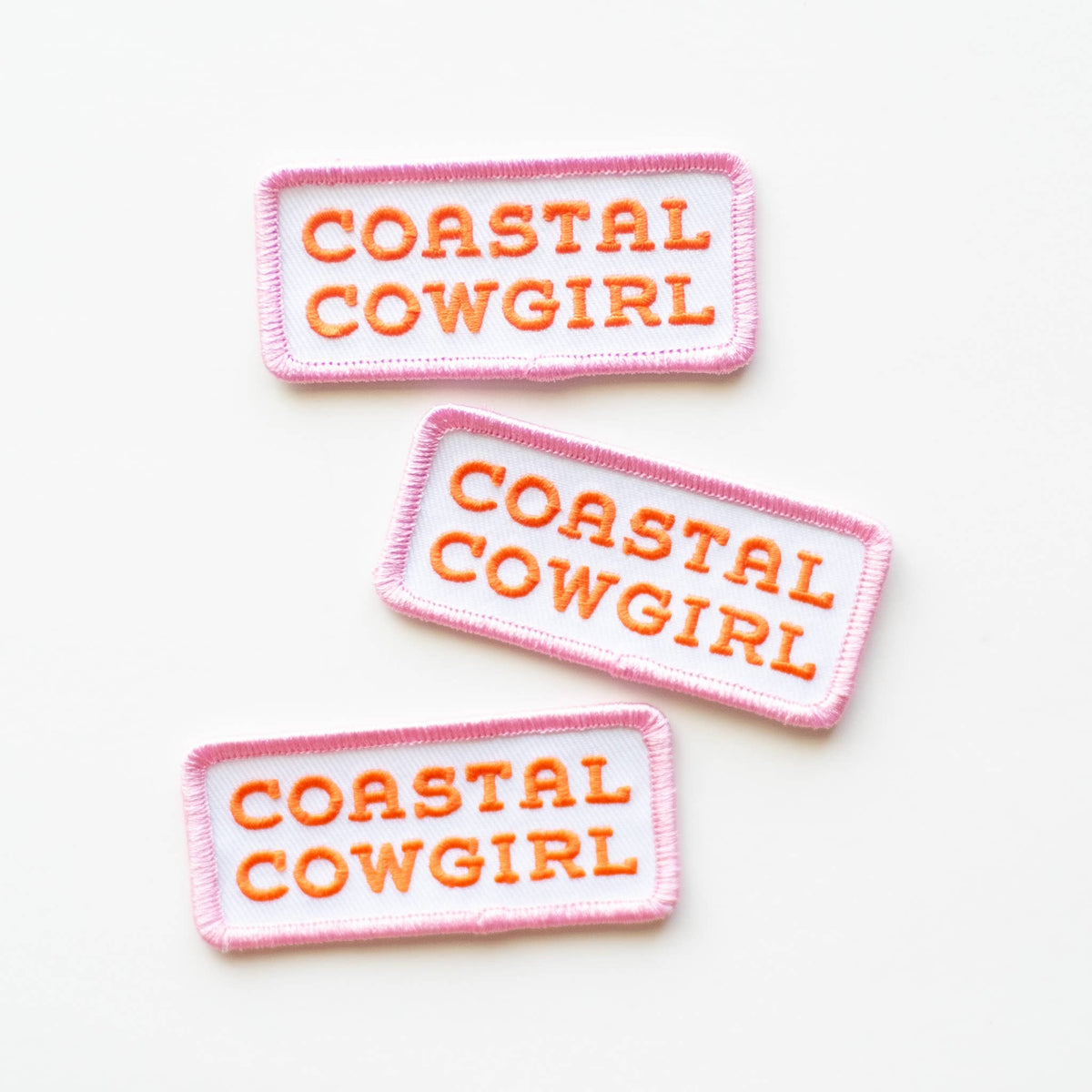 Coastal Cowgirl Embroidered Iron on Patch