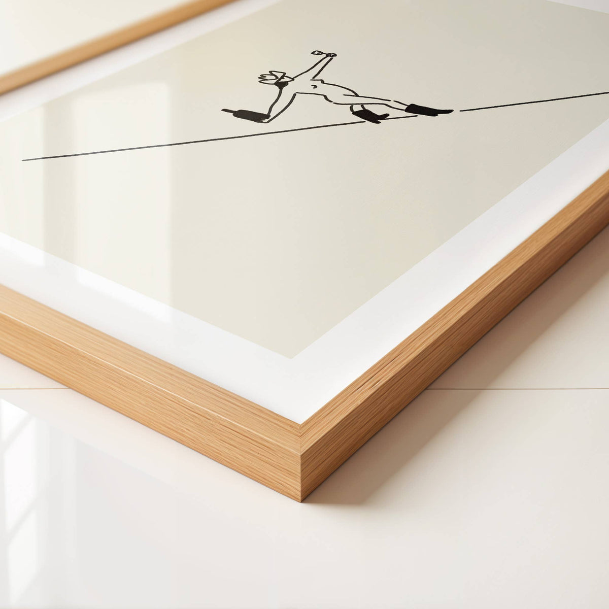 "Liquid Courage" Minimal Natural Wine Art Print