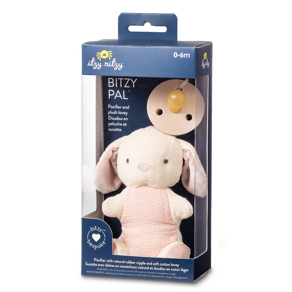 Bitzy Pal Natural Rubber Pacifier &amp; Plush