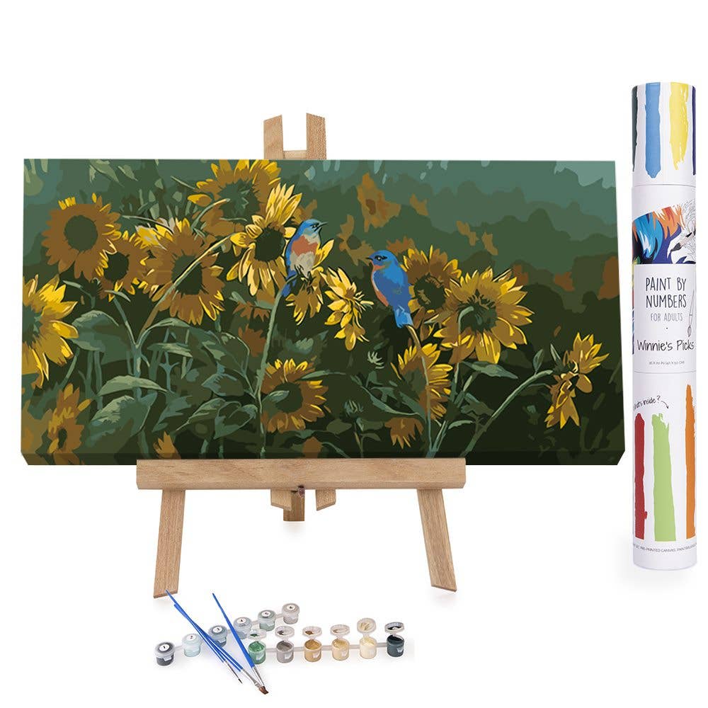 Birds and Sunflowers - Paint by Numbers Kit