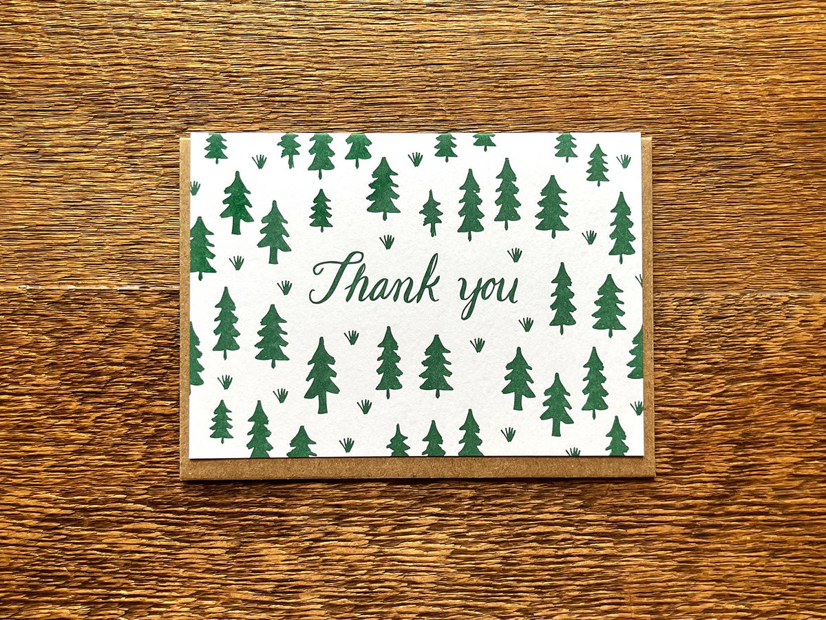 Pines Thank You Card