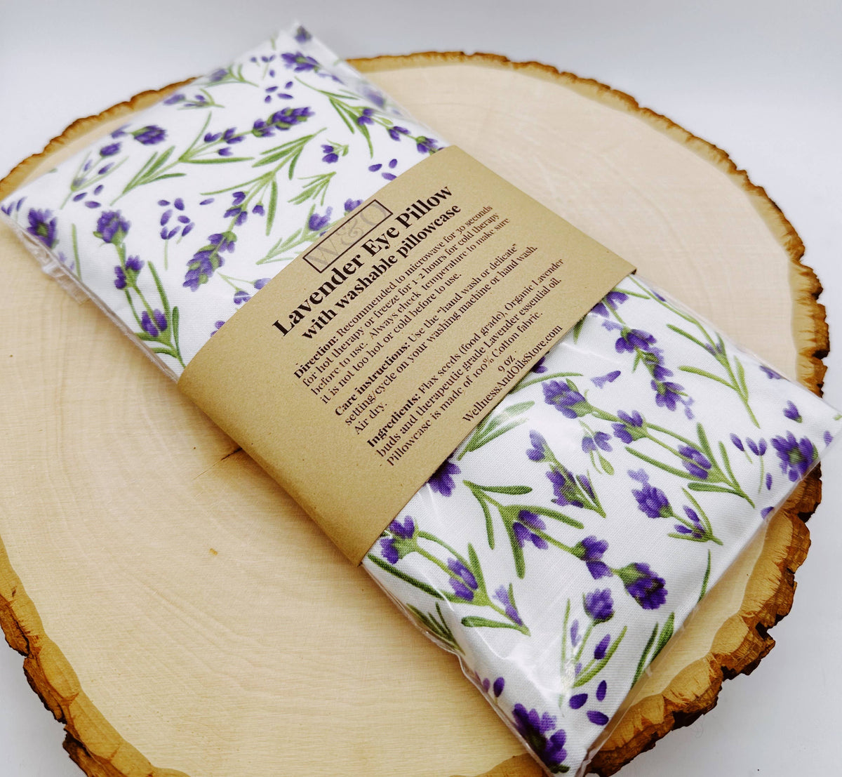 Lavender Eye Pillow with Washable Cover-White Lavender Field