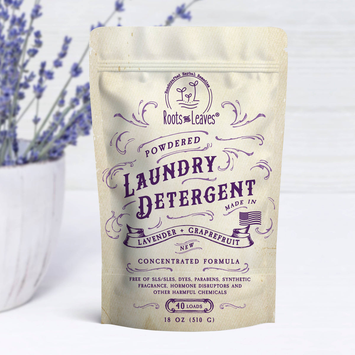 Powdered Laundry Detergent 18 oz (40 loads)