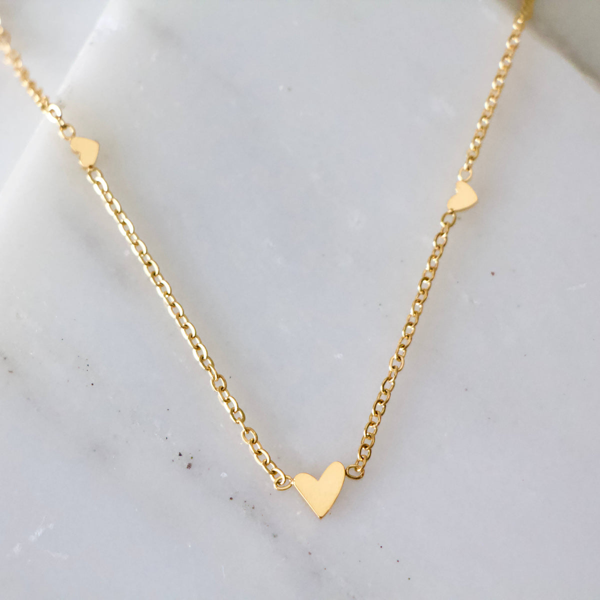 Triple Heart Necklace - Waterproof