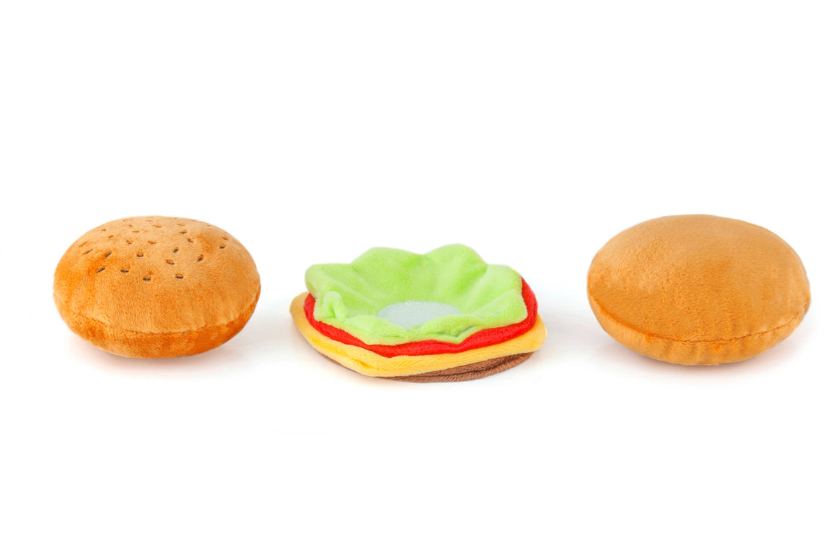 American Classic Burger Dog Toy