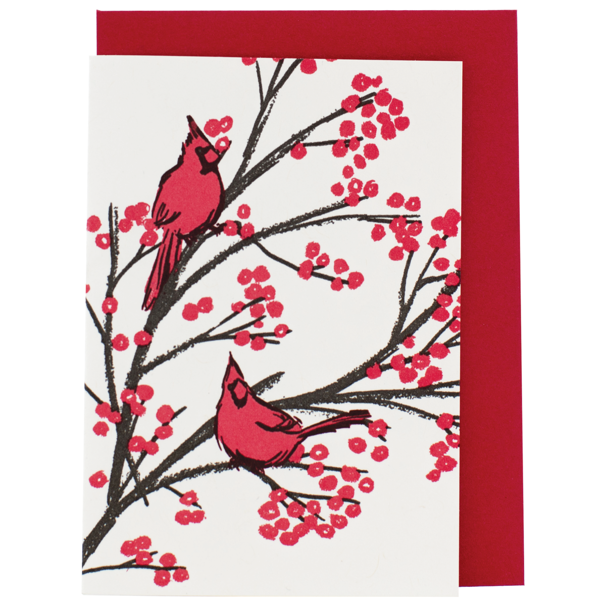 Mini Cardinals Holiday Enclosure Card