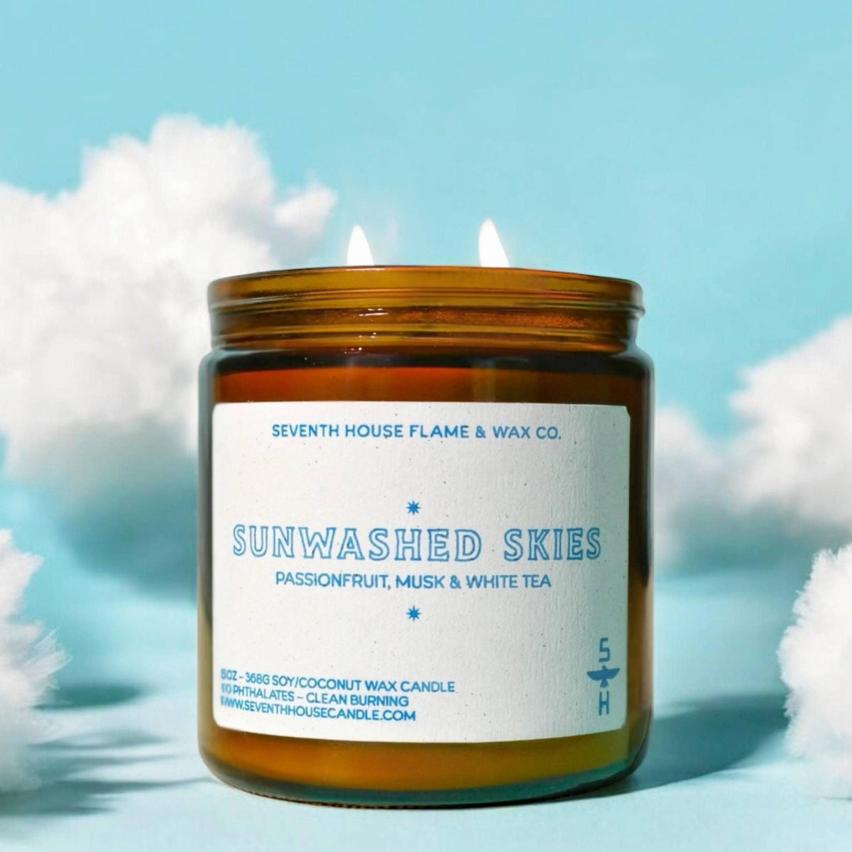 SUNWASHED SKIES - Passionfruit & White tea Candle