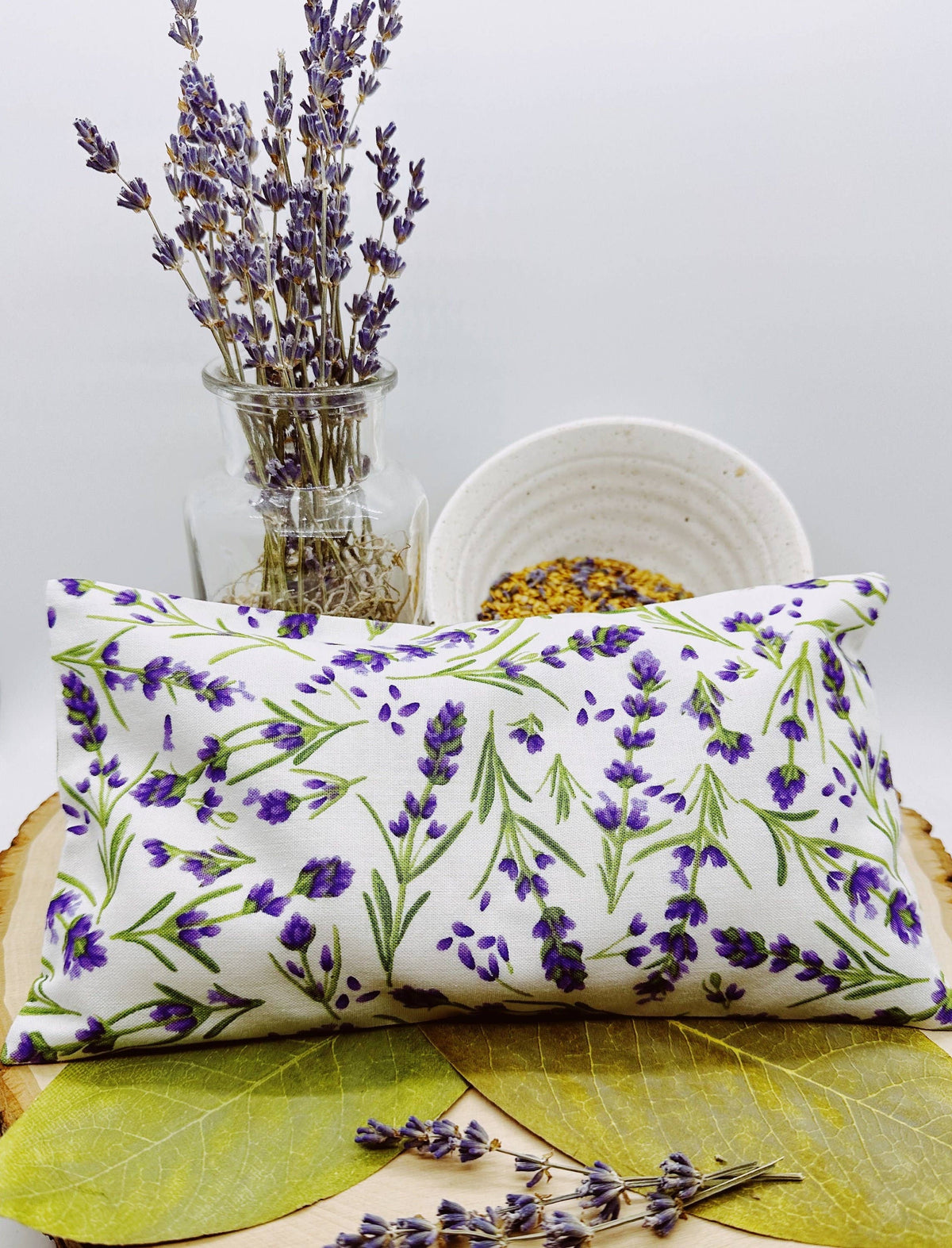 Lavender Eye Pillow with Washable Cover-White Lavender Field