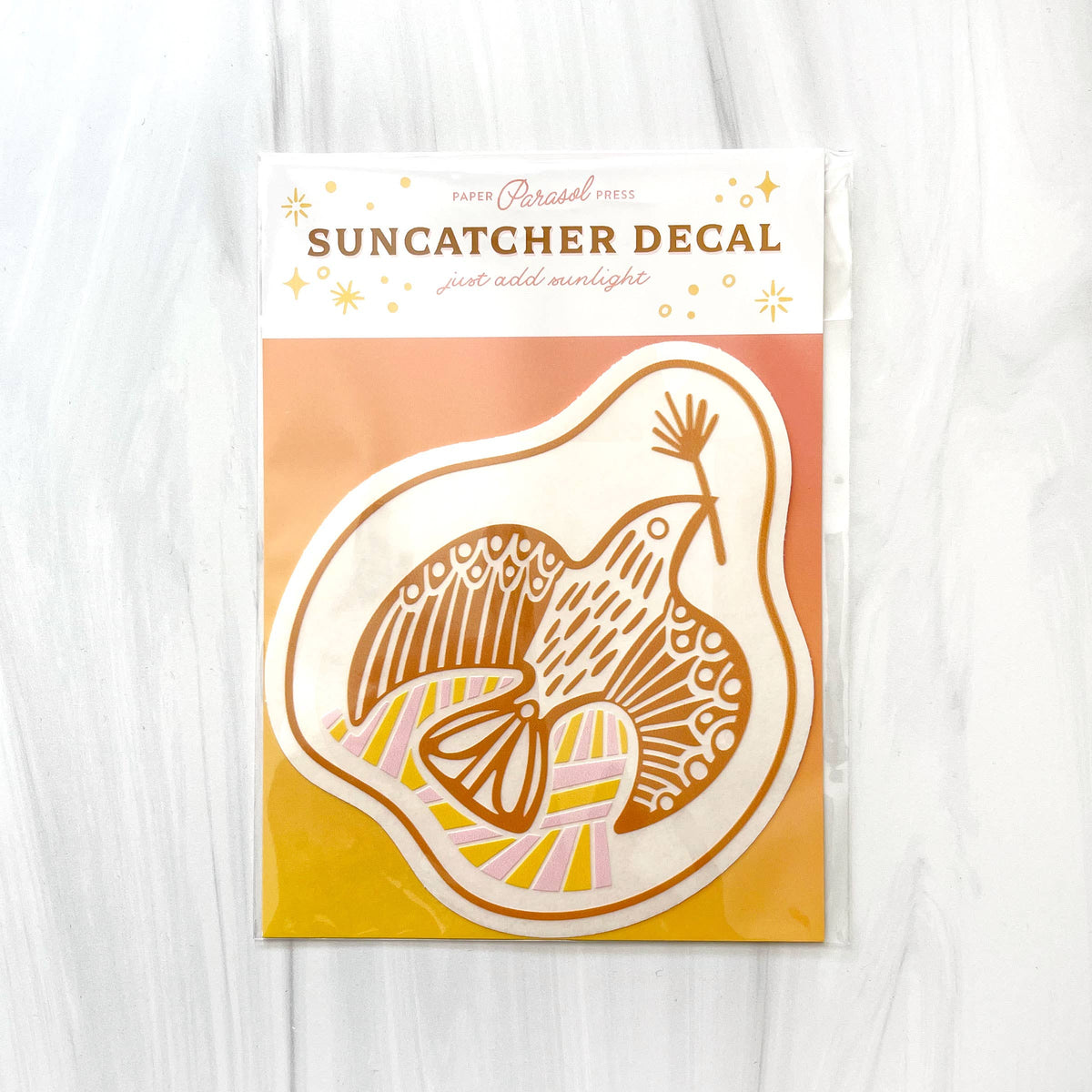 Folk Guide Bird Suncatcher Decal