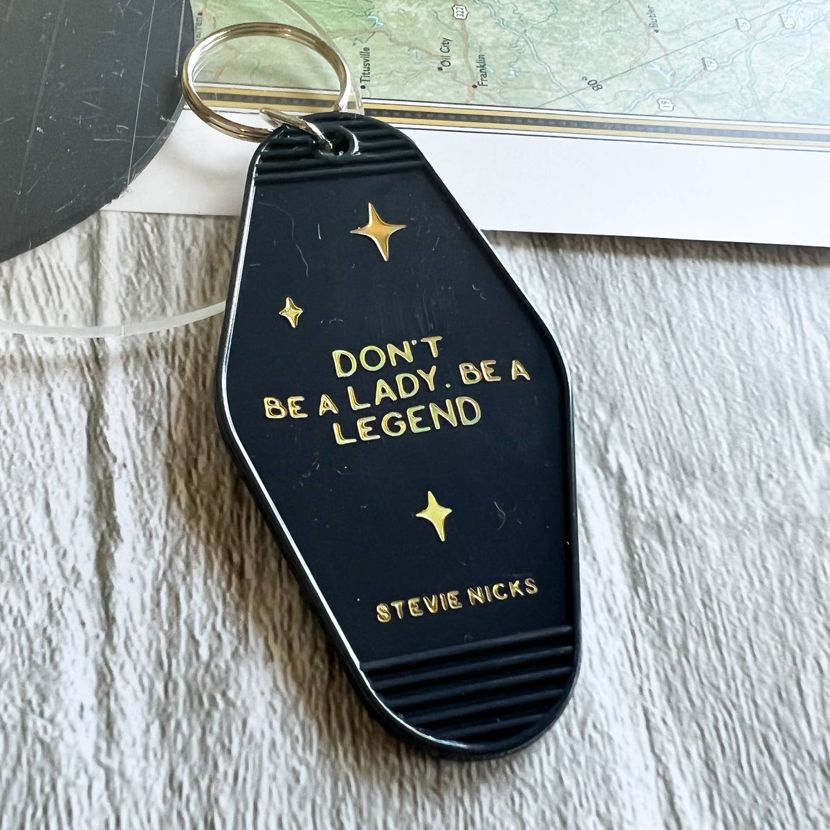 Legend Stevie Motel Tag Keychain