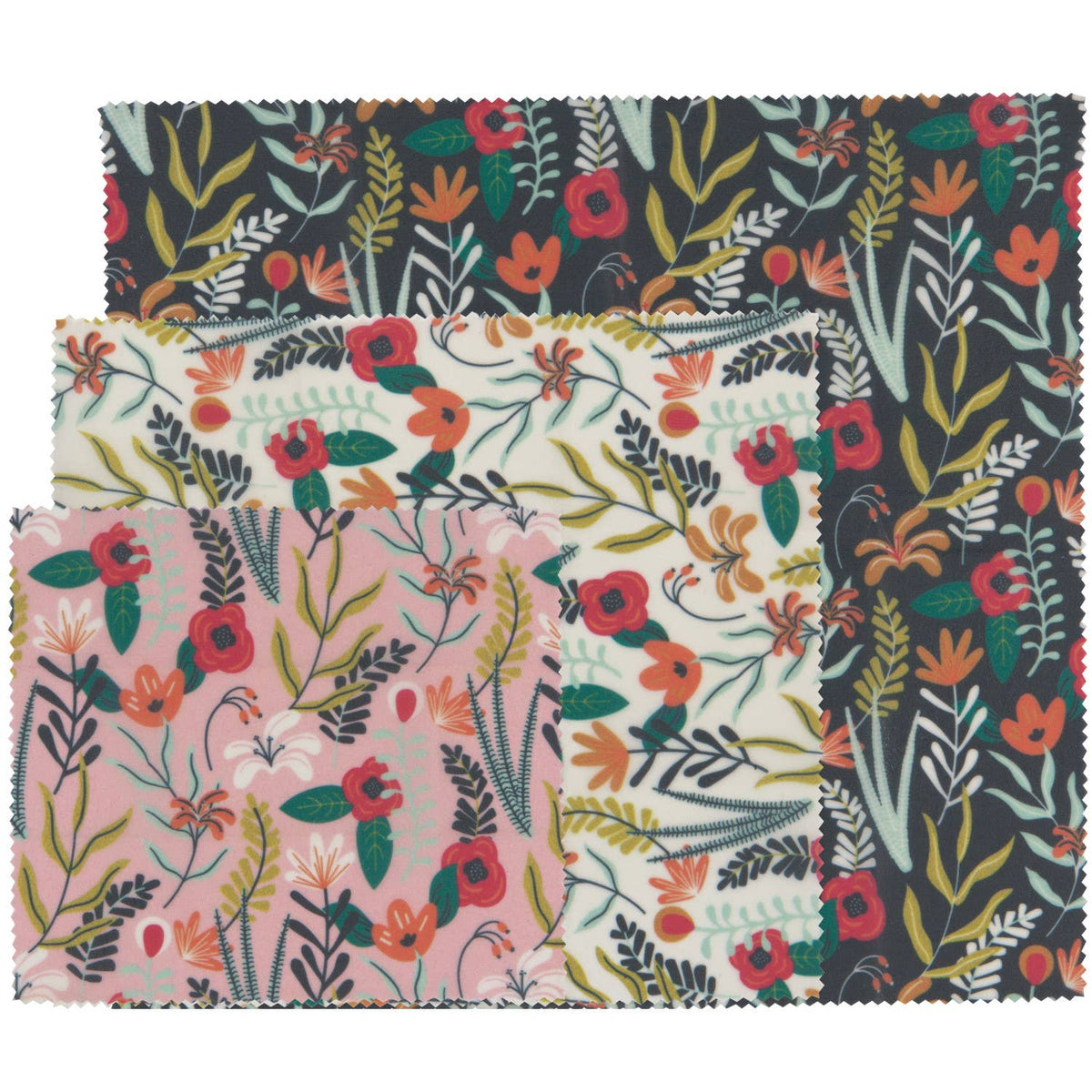 Floral Beeswax Wrap – Set of 3