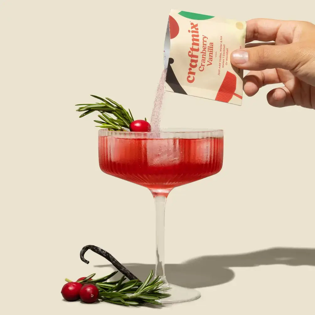 Cranberry Vanilla Cocktail Mixer - 6 Servings Multipack