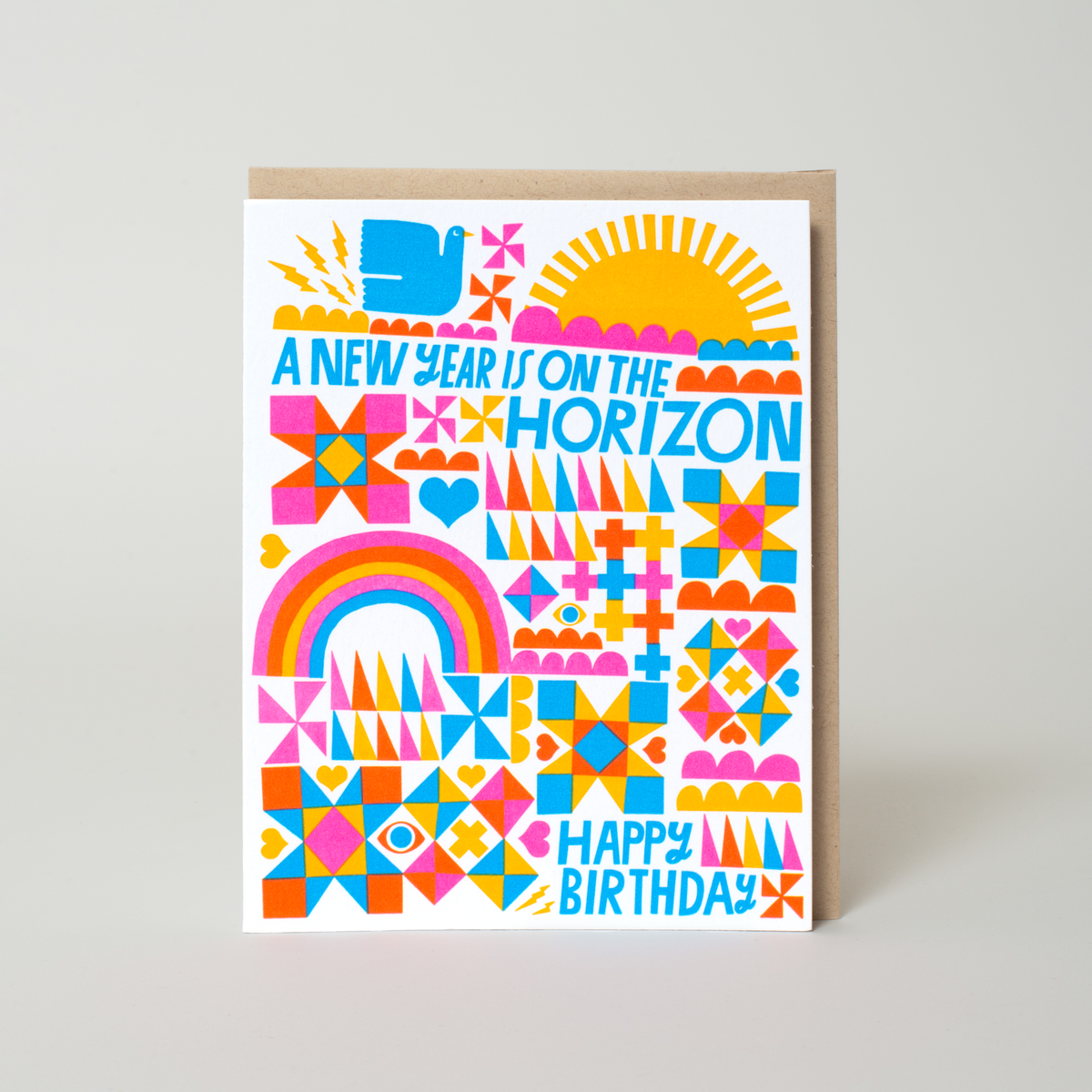 New Year Birthday Card by Lisa Congdon