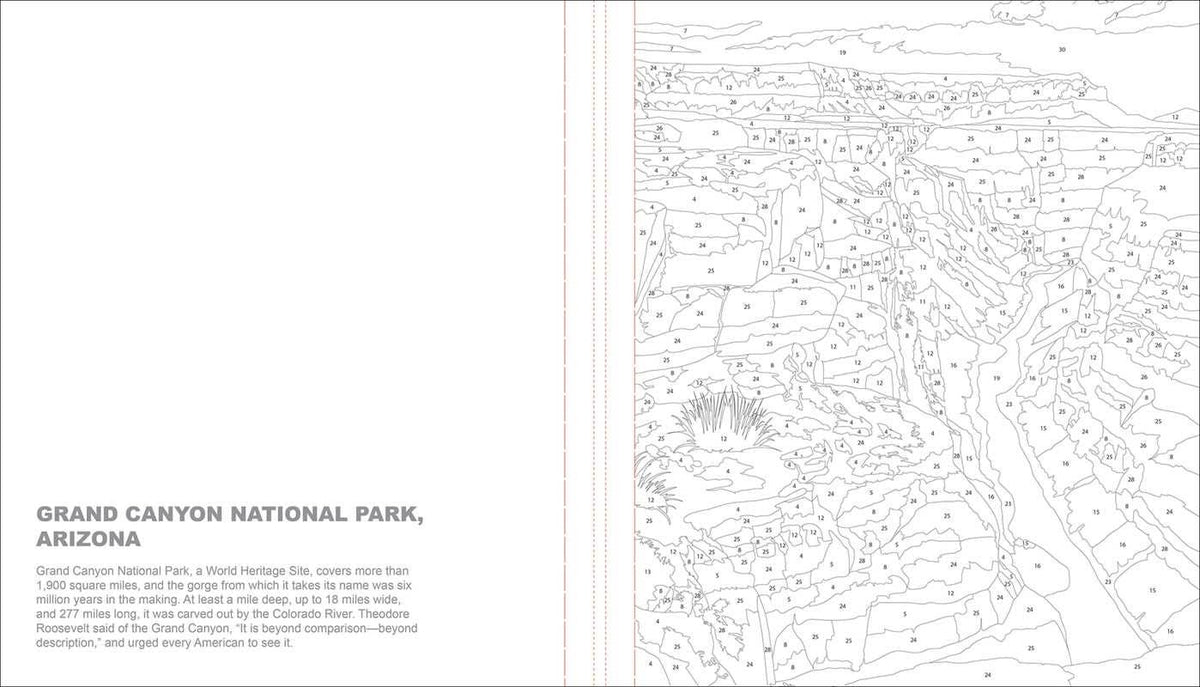 National Parks Color-by-Number by Editors of Thunder Bay Press