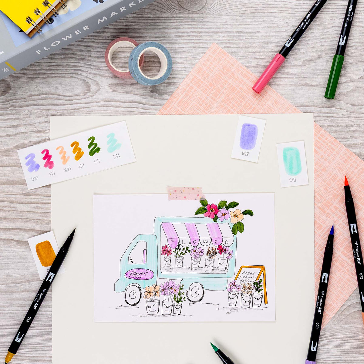Dual Brush Pen Art Markers – Teatime