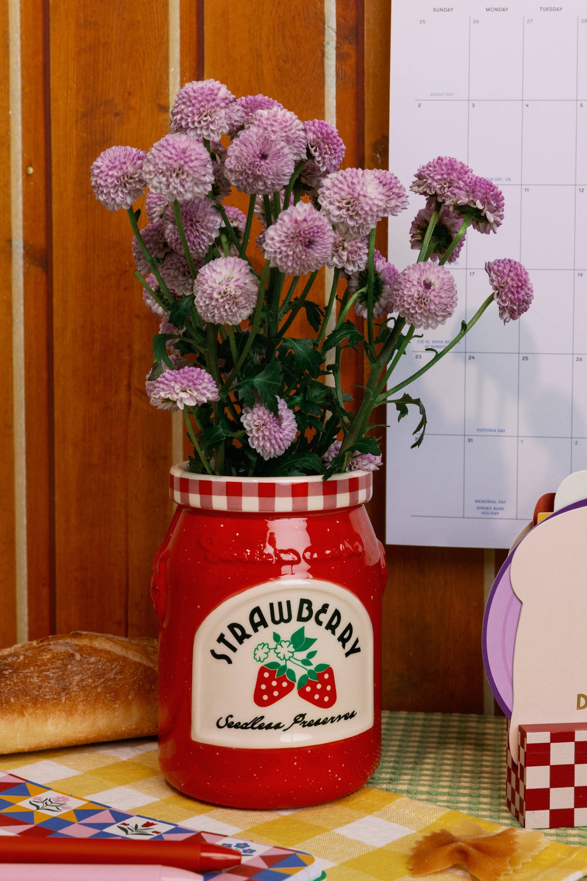 Strawberry Jam Ceramic Vase