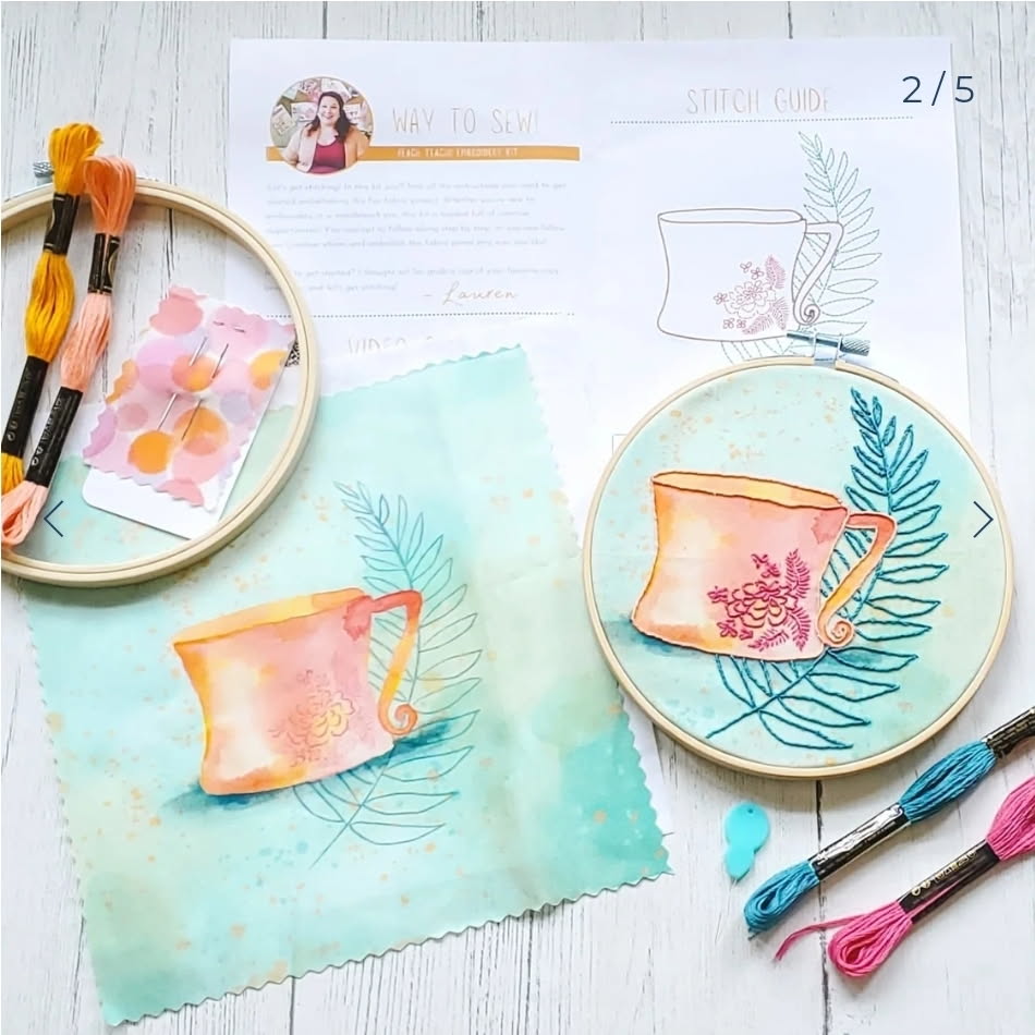 Embroidery Workshop with Garden Girl Studio