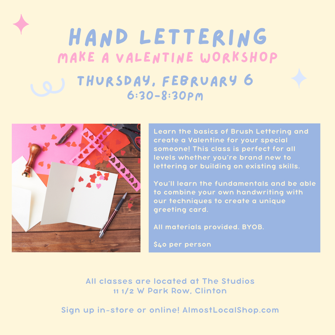 Hand Lettering Workshop - Make a Valentine