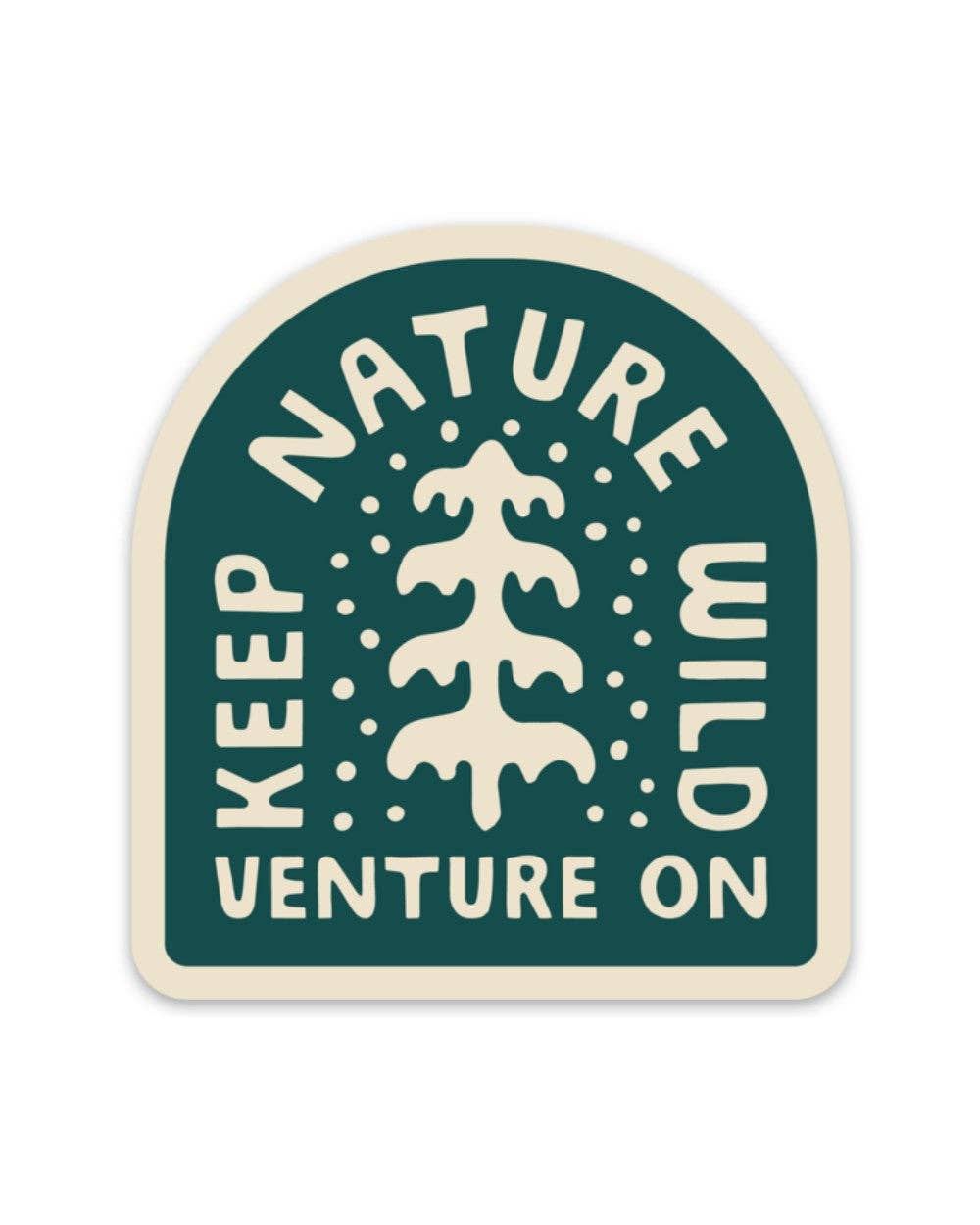 Venture On Peaceful Pine Sticker
