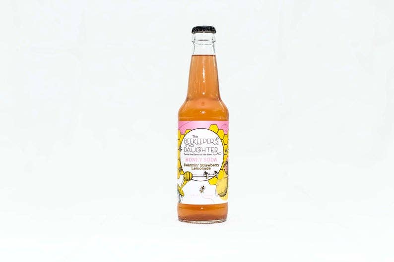 Swarmin&#39; Strawberry Lemonade Craft Honey Soda