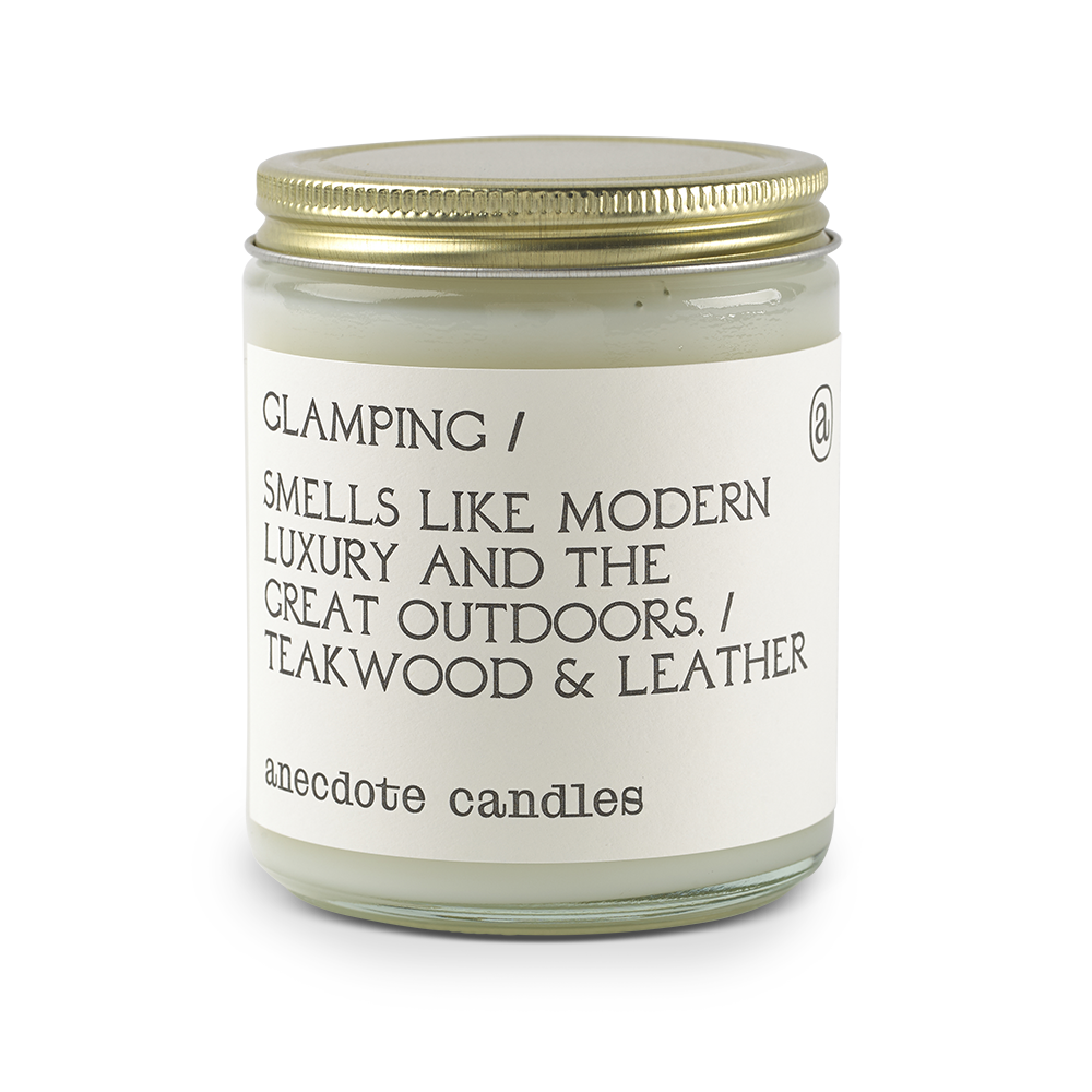 Glamping Candle | Teakwood &amp; Leather