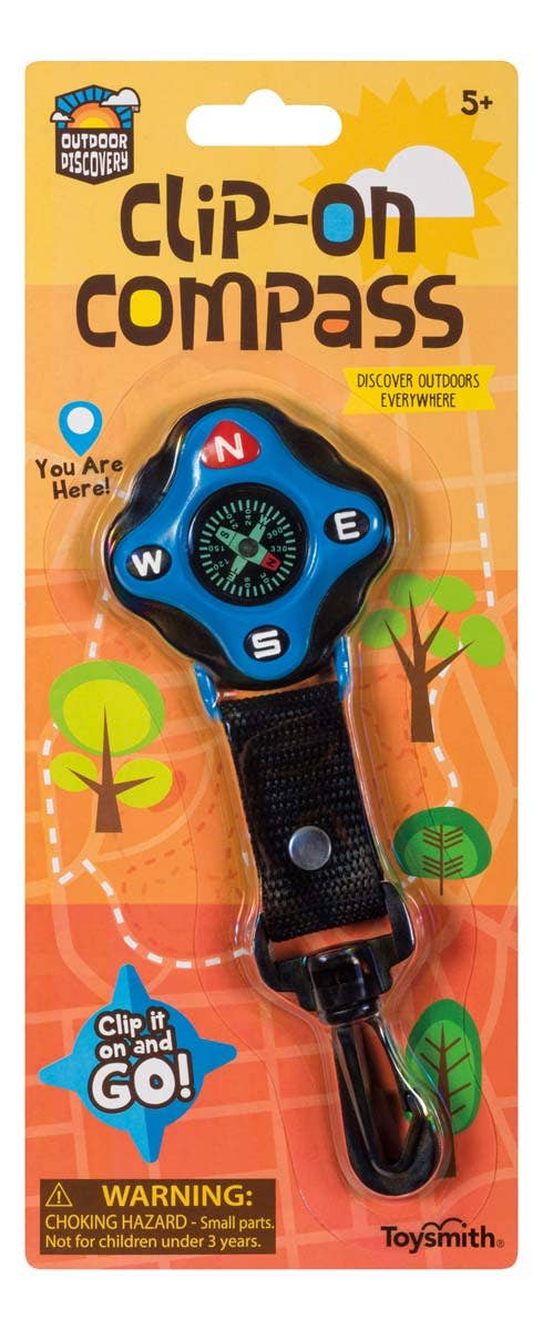 Outdoor Discovery Backyard Exploration Clip-On Compass