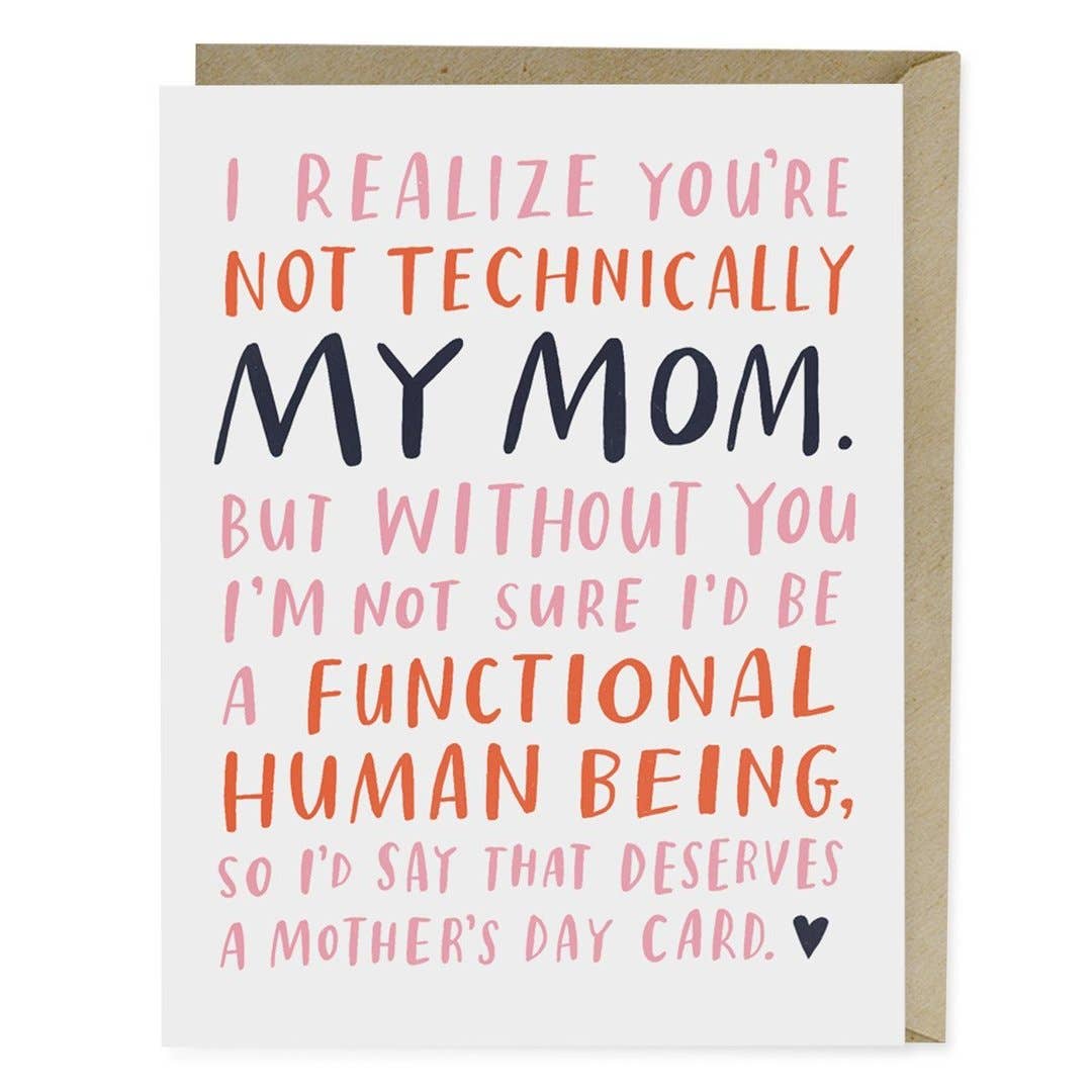 Not Technically Mom Mother&#39;s Day Card