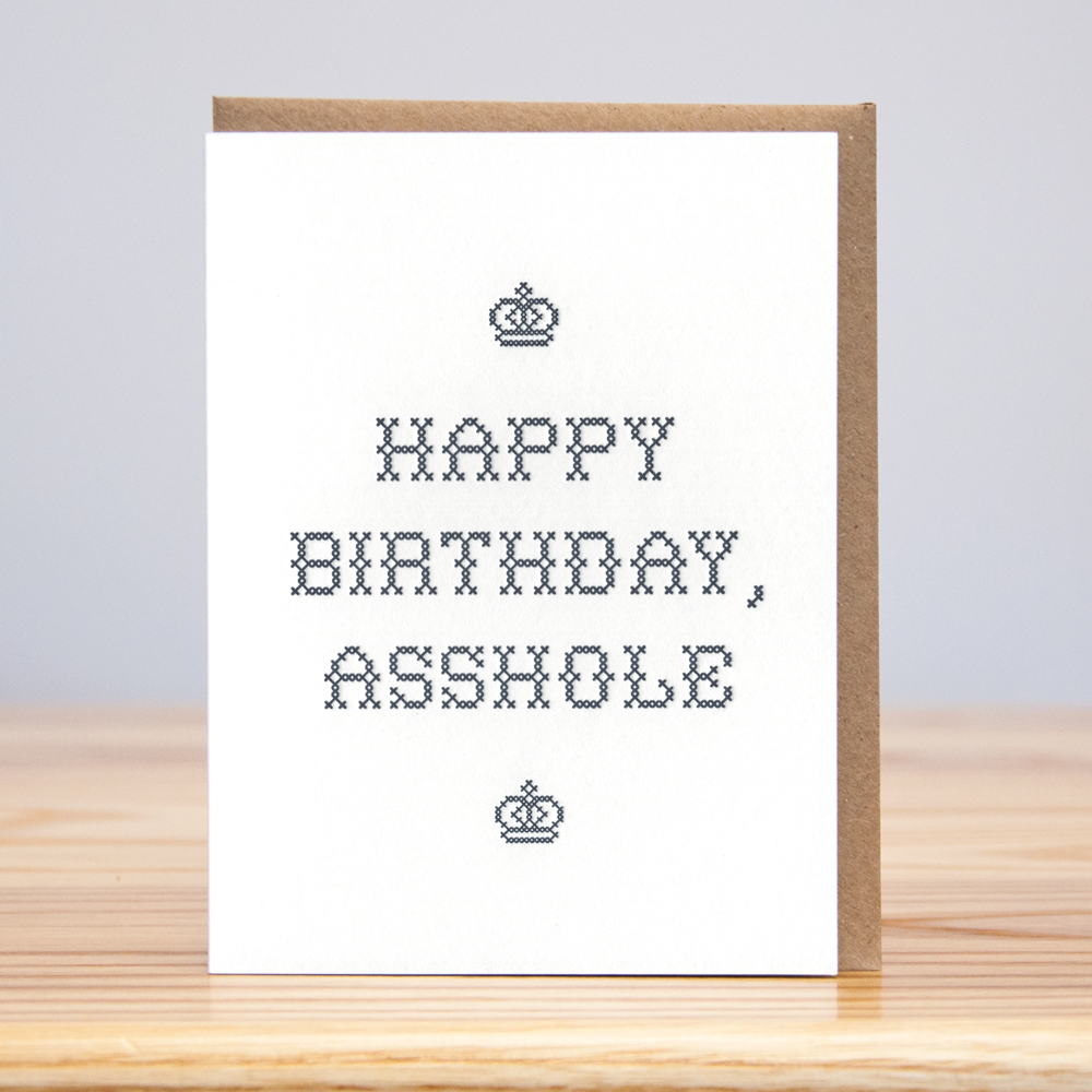 Birthday Asshole Card