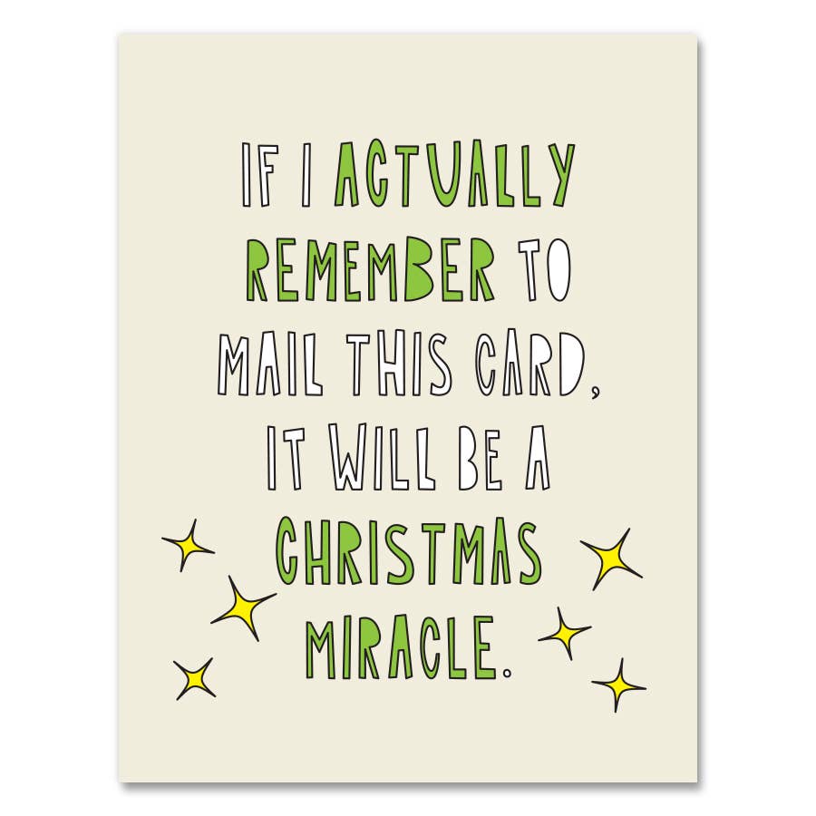 Christmas Miracle Greeting Card