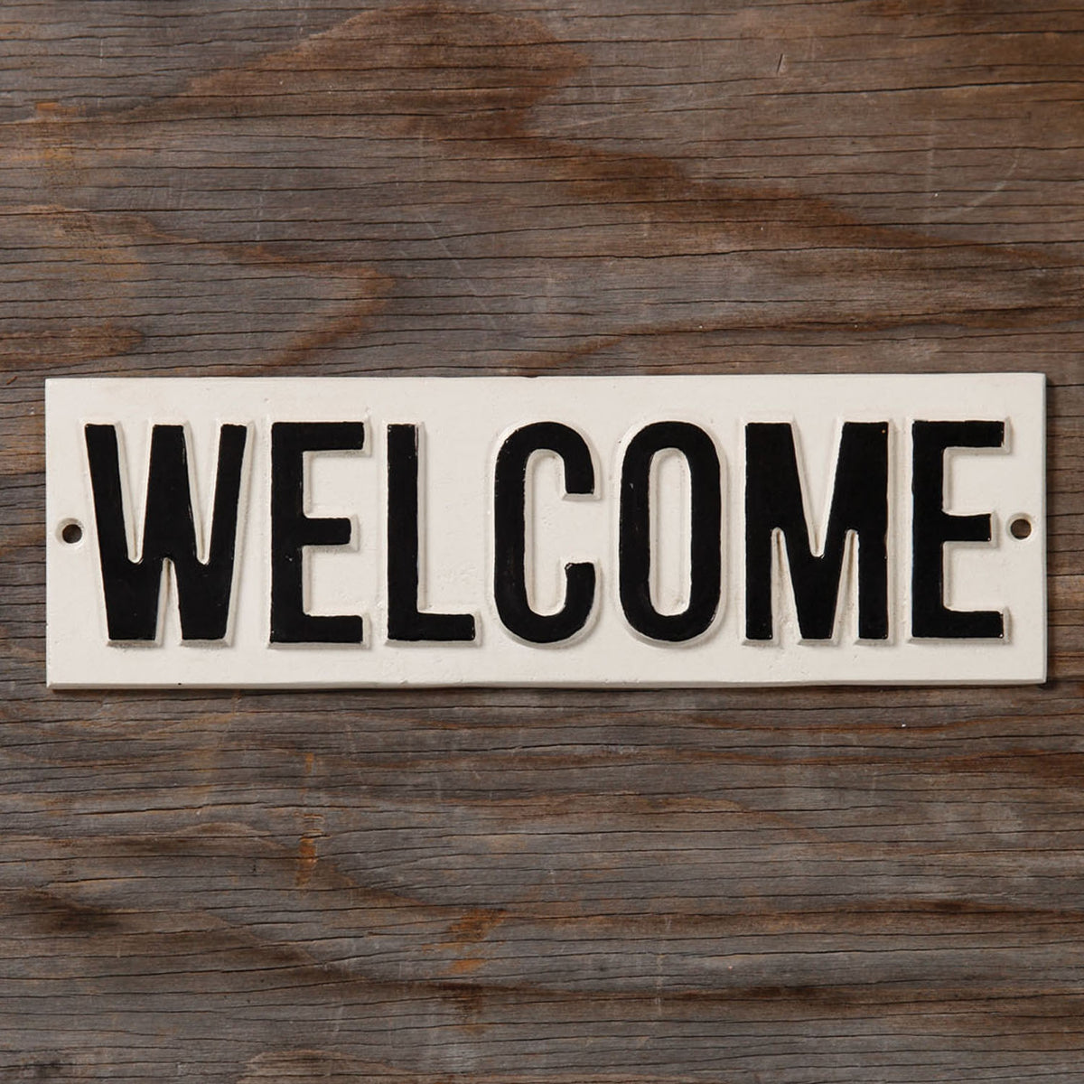 Welcome Cast Iron Sign