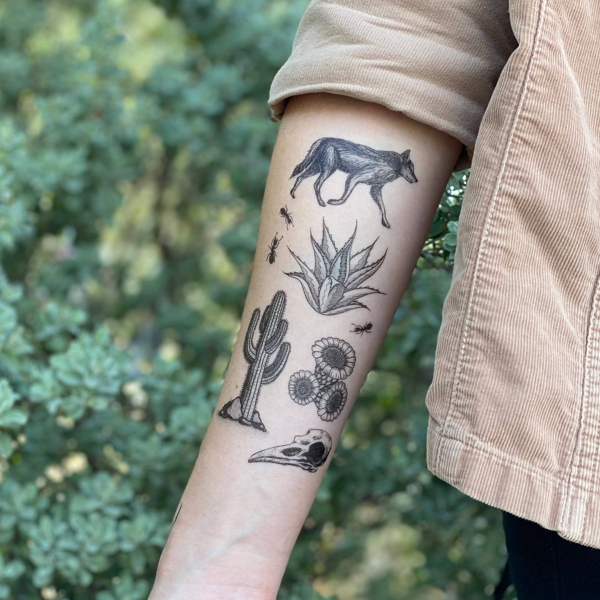 Desert Wild Temporary Tattoo