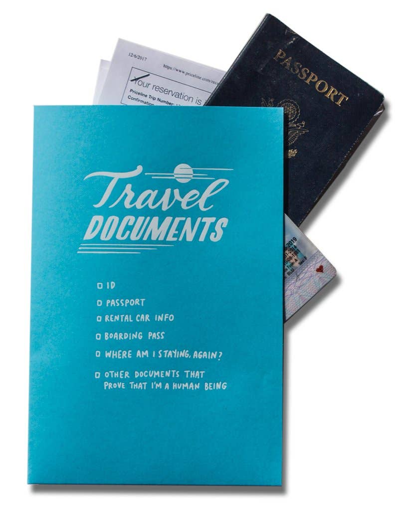Travel Documents Mini Folder
