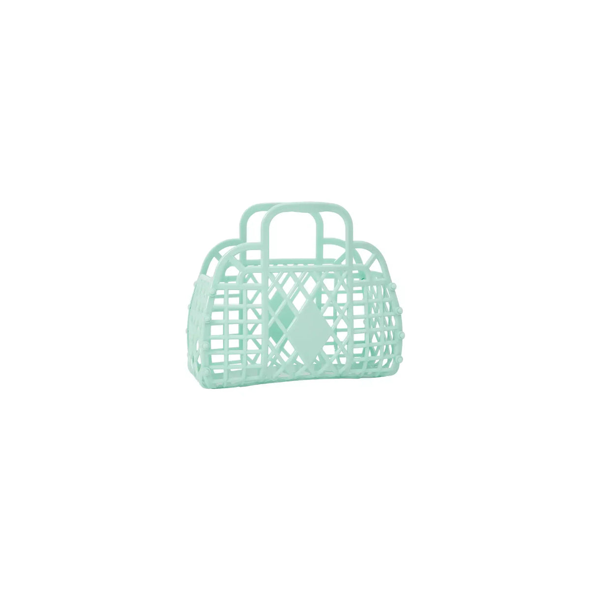 Retro Basket Jelly Mini Bag - Mint