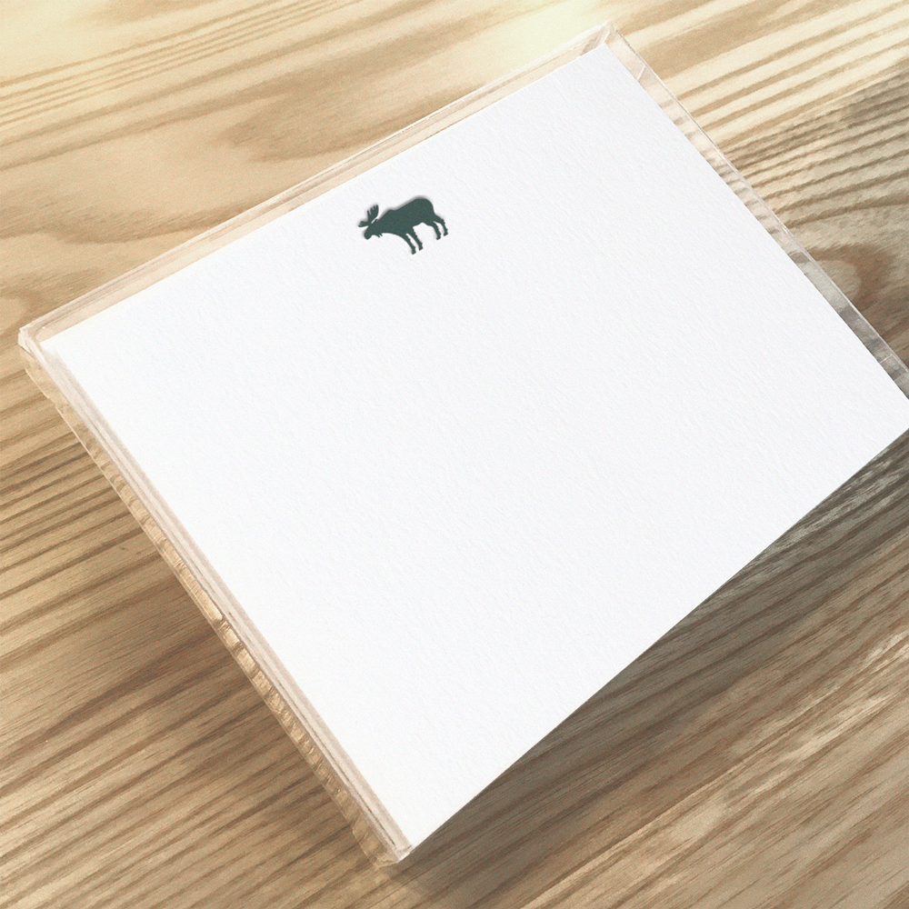 Moose Letterpress Boxed Note Sets