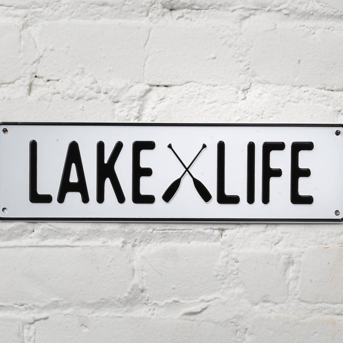 Lake Life Aluminum Sign